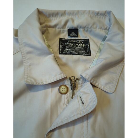 BOGARI WEATHER WEAR Lined Lightweight Windbreaker Tan Men's size XL Design Italy - Picture 3 of 9